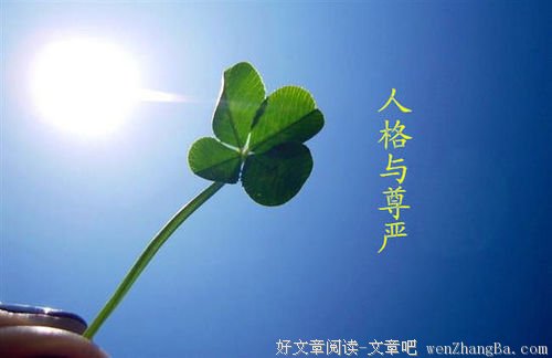 尊严的来处
