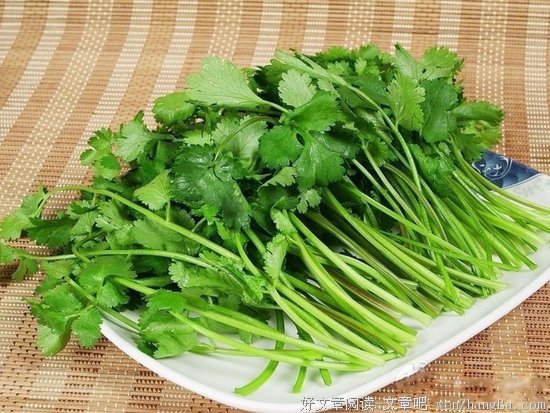 “这碗肉给你吃，香菜我吃……”
