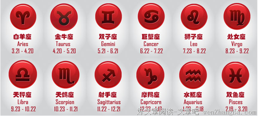 十二星座是什么颜色的性格？