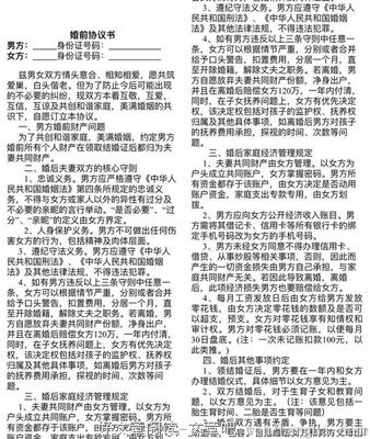 狗血婚前协议吓跑新郎：男女交往最忌讳这两个字