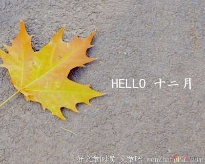 漫步十二月