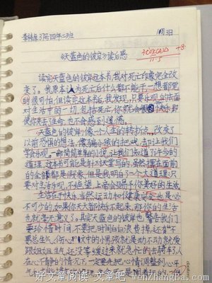 《天蓝色的彼岸》名句欣赏大全