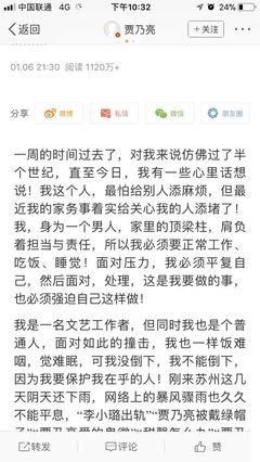 贾乃亮首次回应: 李小璐出轨，我的错。