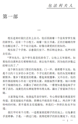 最全的《包法利夫人》经典语句