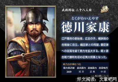 关于德川家康的座右铭