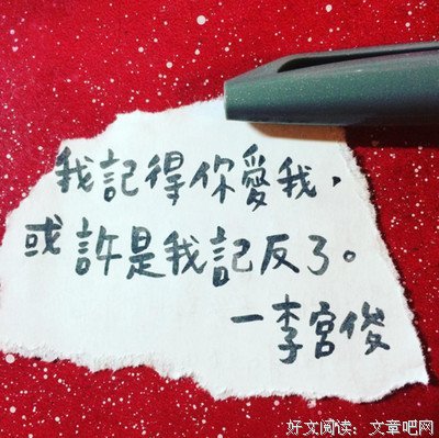 我记得你爱我，也可能我记反了