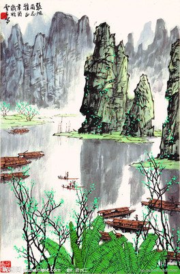 张旭：二月山乡醉春色