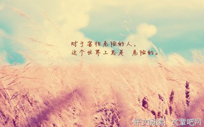 关于年成的唯美语录