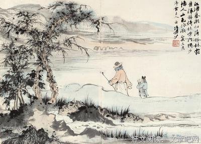 江渚晚景