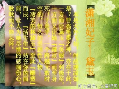 最全的《红楼梦》语录摘抄