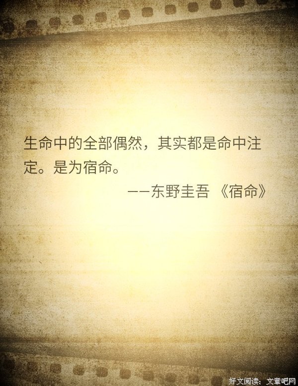 最新的东野圭吾经典语录
