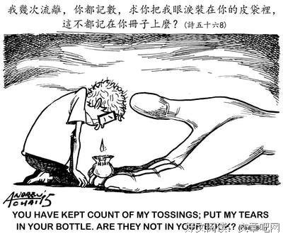 你将我们的眼泪收藏在皮袋里