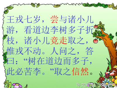 描写李树的经典句子