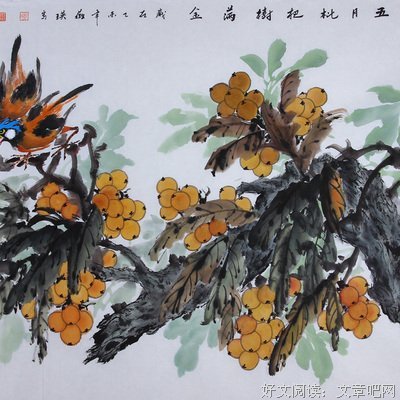 五月末，枇杷落