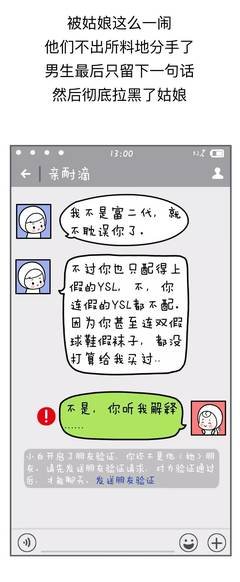 “你只配假的YSL。”