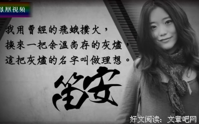 笛安名言