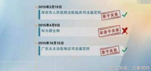 儿子3岁时，顾先生做了亲子鉴定。