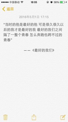 最好的我们句子