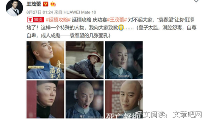 《延禧攻略》袁春望被骂到关评论：所谓的正义也能杀人