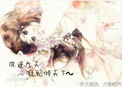 最经典的《凤倾天阑》小说句子