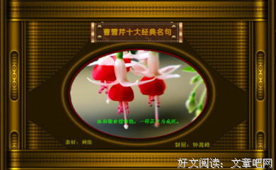最经典的曹雪芹名言大全