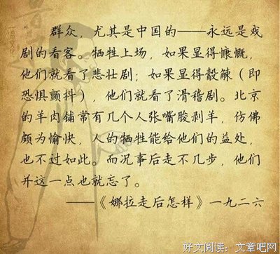 羽洛先生经典语录