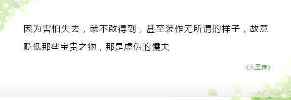 最全的《大圣传》经典语句大全