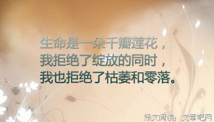 最经典的米炎凉精彩语录