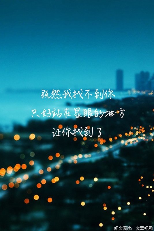 最经典的《非你不爱》经典的句子大全