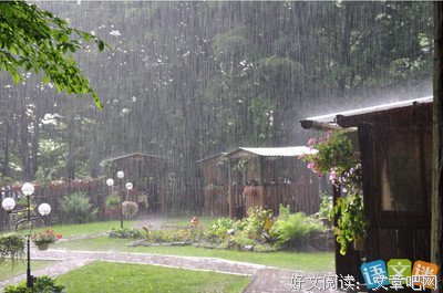 有关草雨的句子