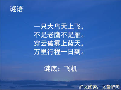 关于大鸟的语句