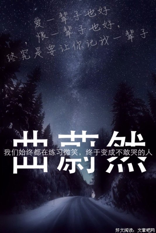 《夏有乔木雅望天堂》小说句子大全