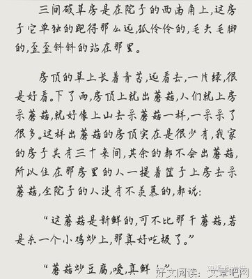 最全的《呼兰河传》经典语句大全