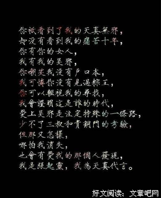 最新的《盗墓笔到孩》小说句子大全