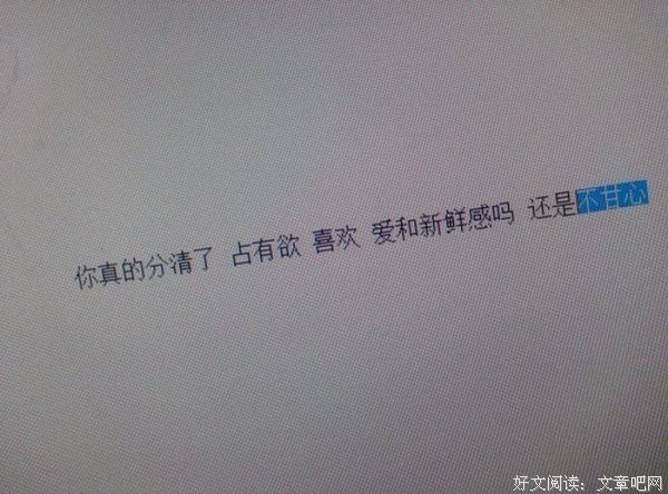 文字控的优美句子