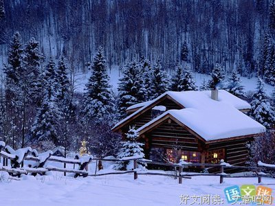 你在想中邊有下雪嗎？好词好句