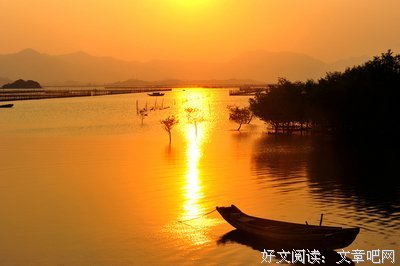 渔舟唱晚句子