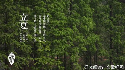 关于立夏的座右铭