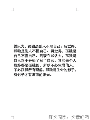 最经典的《你的孤独 虽败犹荣》语录摘抄
