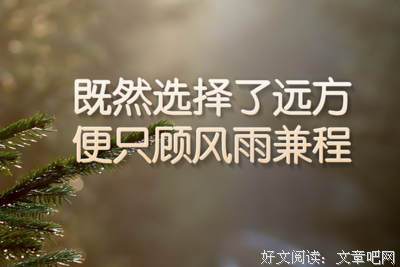 最经典的《小女花不弃》名句欣赏大全