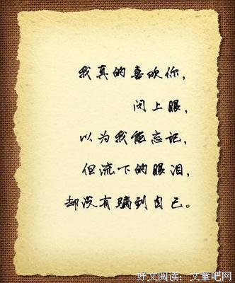 有关我喜欢的的句子