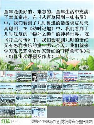 《呼兰河传》经典语句