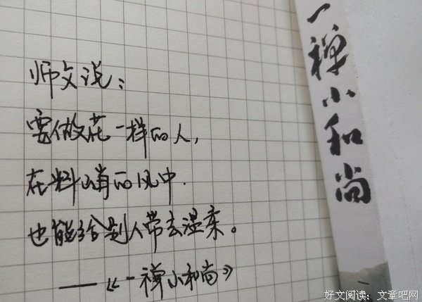 《一禅小和尚》好段摘抄大全