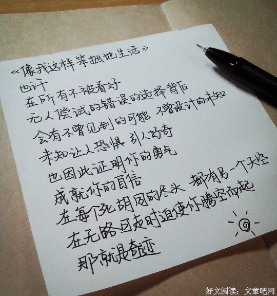 最经典的《像我这样笨拙地生活》经典语录
