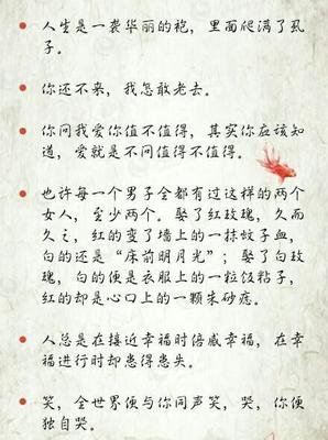 最经典的《暧昧》佳句摘抄大全