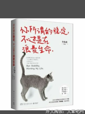 《你所谓的稳定，不过是在浪费生命》经典语句大全