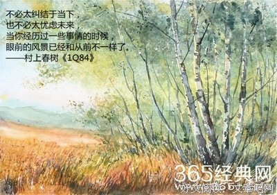 关于村上春树的优美句子