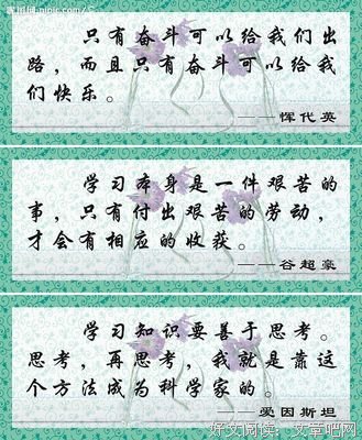 我自己名言大全