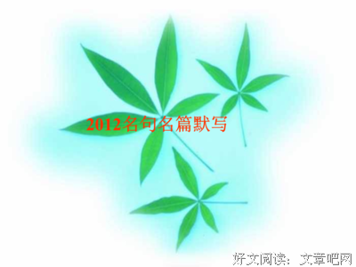 最新的《小楼传说》经典名句