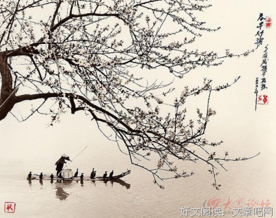 月下春江美